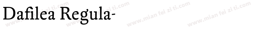 Dafilea Regula字体转换
